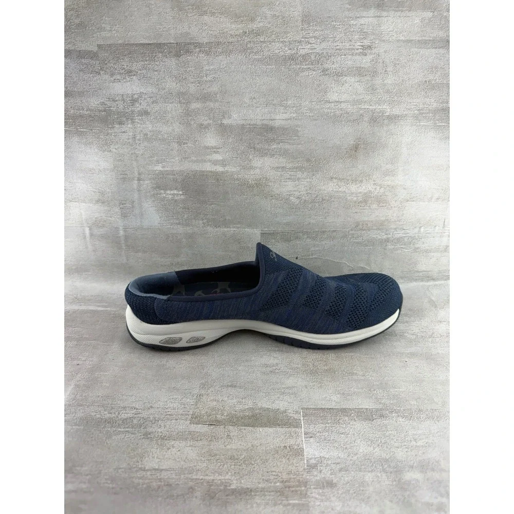 Skechers Relaxed Fit Navy Blue Knit Slip On Mule Sneakers 44915 Women Size 9